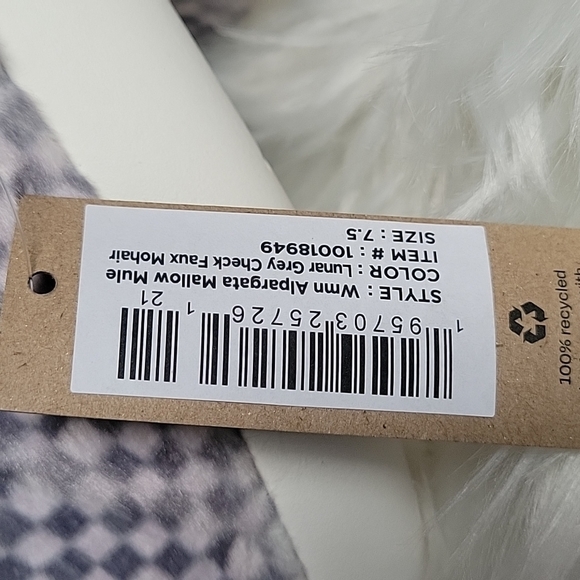 Toms Alpargata Mallow Mule - Lunar Grey Check - Picture 6 of 8